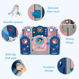 NNECW Multifunctional Baby Playpen with Door Lock for Living Room
