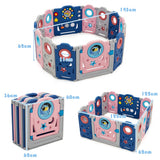 NNECW Multifunctional Baby Playpen with Door Lock for Living Room
