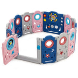 NNECW Multifunctional Baby Playpen with Door Lock for Living Room