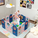 NNECW Multifunctional Baby Playpen with Door Lock for Living Room