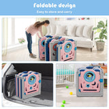 NNECW Multifunctional Baby Playpen with Door Lock for Living Room