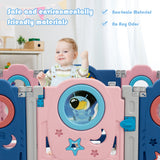 NNECW Multifunctional Baby Playpen with Door Lock for Living Room