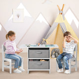 NNECW Kids Activity Desk and Chair set with Large Storage Space for Preschool