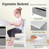 NNECW Kids Activity Desk and Chair set with Large Storage Space for Preschool