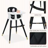 NNECW Convertible Baby Chair with Adjustable Footrest for Babies and Toddlers