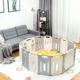 NNECW Kids Activity Play Yard with Adjustable Shape