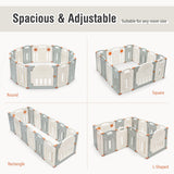 NNECW Kids Activity Play Yard with Adjustable Shape