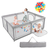 NNECW 1.8m Extra Large Baby Playpen Play Yard with Ocean Ball Pit for Infants Toddlers
