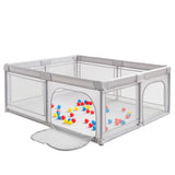NNECW 1.8m Extra Large Baby Playpen Play Yard with Ocean Ball Pit for Infants Toddlers