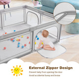 NNECW 1.8m Extra Large Baby Playpen Play Yard with Ocean Ball Pit for Infants Toddlers