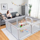 NNECW 1.8m Extra Large Baby Playpen Play Yard with Ocean Ball Pit for Infants Toddlers