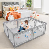 NNECW 1.8m Extra Large Baby Playpen Play Yard with Ocean Ball Pit for Infants Toddlers