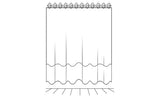 NNEDPE Polyester Waterproof Bathroom Shower Curtain Birch 180x180cm