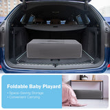 NNECW 4-IN-1 Blue Baby Portacot with Carry Bag & Foldable Bassinet