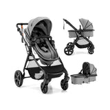 NNECW Folding Infant Stoller with Adjustable Canopy and Backrest for Kids