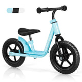 NNECW Balance Bike with Adjustable Handlebar and Seat for Toddler and Kids-Blue