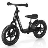 NNECW Balance Bike with Adjustable Handlebar and Seat for Toddler and Kids-Black