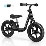 NNECW Balance Bike with Adjustable Handlebar and Seat for Toddler and Kids-Black
