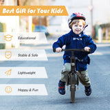 NNECW Balance Bike with Adjustable Handlebar and Seat for Toddler and Kids-Black