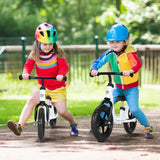 NNECW Balance Bike with Adjustable Handlebar and Seat for Toddler and Kids-White