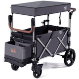 NNECW Adjustable Stroller Wagon with Ample Storage for Kids