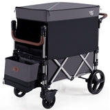 NNECW Adjustable Stroller Wagon with Ample Storage for Kids
