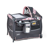NNECW 3 in 1 Portable Baby Cot with Hanging Toys & Music Center