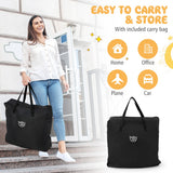 NNECW Portable Foldable Baby Crib with Mattress and Carry Bag