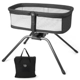 NNECW Portable Foldable Baby Crib with Mattress and Carry Bag