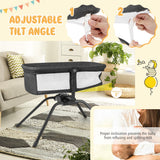 NNECW Portable Foldable Baby Crib with Mattress and Carry Bag