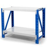 NNEDPE 1.2m Steel Garage Work Bench Table