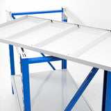 NNEDPE 1.2m Steel Garage Work Bench Table