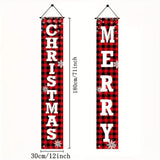 Enhance Your Festive Decor with Set of 2 Christmas Outdoor Porch Signs