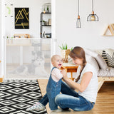 NNECW Baby Safety Gate Gate Retractable Mesh for Kids and Pets