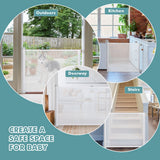 NNECW Baby Safety Gate Gate Retractable Mesh for Kids and Pets