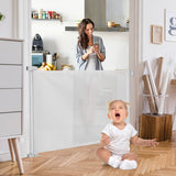 NNECW Baby Safety Gate Gate Retractable Mesh for Kids and Pets