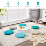 NNECW 6-Piece Kids Floor Cushionw with Soft Seating for Classroom/Home/School-Blue