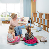 NNECW 6-Piece Kids Floor Cushionw with Soft Seating for Classroom/Home/School-Blue
