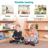 NNECW 6-Piece Kids Floor Cushionw with Soft Seating for Classroom/Home/School-Blue