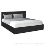 NNEDPE Queen Fabric Gas Lift Bed Frame with Headboard - Black