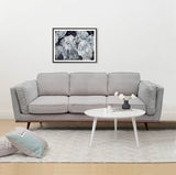 NNEDSZ Seater Sofa Beige Fabric Modern Lounge Set for Living Room Couch with Wooden Frame