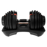 NNEDPE 2x 24kg Powertrain Adjustable Dumbbells with Stand