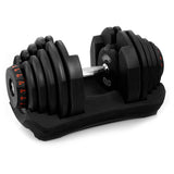 NNEDPE 2x 40kg Powertrain Adjustable Dumbbells with Stand