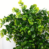 NNETM "Set of 2 Premium UV Resistant Eucalyptus Leaf Arrangements - Lifelike Artificial Flowers