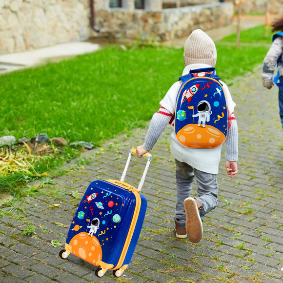 NNECW Kids Luggage Set with 4 Multidirectional wheels for Travel