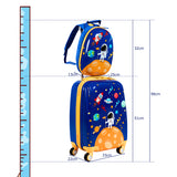 NNECW Kids Luggage Set with 4 Multidirectional wheels for Travel