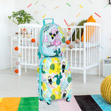 NNECW 2 Pieces Carry On Luggage Set with Flamingo Pattern for Kids