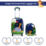 NNECW 2 Pieces Kids Carry On Luggage Set with Spinner Wheels