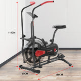 NNEDPE Powertrain Air Resistance Fan Exercise Bike Cardio - Black