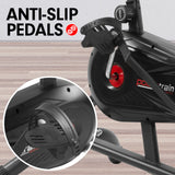NNEDPE Powertrain Air Resistance Fan Exercise Bike Cardio - Black